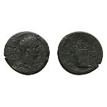 Domitian. AE 27, 10.68gg (11h). Year 12 = 92/3 AD. Head laureate right / Pharos of Alexandria. RPC