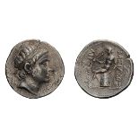 Syria, Antiochus III. Tetradrachm, 16.9g (10h). , 223-187 BC. Perhaps Laodicea by the Sea, Series I.