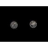 A Pair of Top Quality Diamond Earrings,