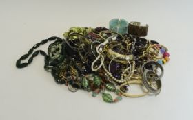 Generous Bag of Costume Jewellery, necklaces, bracelets etc.