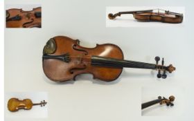 19th Century Violin. Most likely French but possibly German.