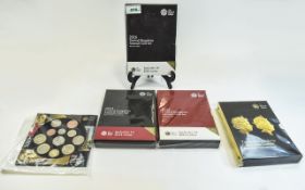 Royal Mint Collection of Unsealed United Kingdom Annual Coin Sets.