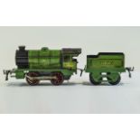 Hornby O Gauge T2N Plate MI/2 Clockwork Locomotive L453 ( Reversing ) In Green & Black,