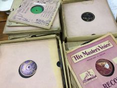 Large Collection Of Shellac 78 Records, including Zonophone, HMV & Columbia. approximately.