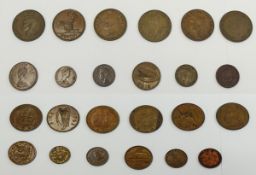 A Good Collection of High Grade British and Irish Copper Coins ( 12 ) Coins In Total.