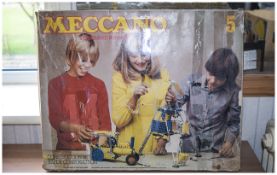 Meccano Construction Set No.5 Circa 1970s. Boxed, including instructions.