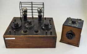 Home Constructed Three Valve Radio, Plug In Coils, Together With 1 Other c1924