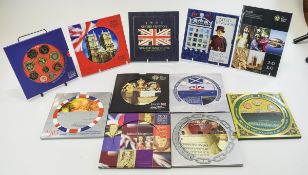 Royal Mint United Kingdom Brilliant - Uncirculated and Unsealed Coin Collection of Various Years (