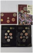 Royal Mint Collection of United Kingdom Brilliant Uncirculated Coin Collections ( 4 ) In Total.
