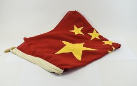 People's Republic Of China Flag Original flag with top wooden toggle,