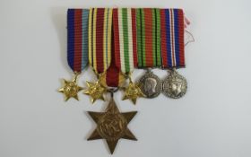 World War II Set of Miniature Replacement Medal.