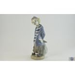 Lladro Collectors Society Members Only Figurine ' Little Traveller ' Hobo Clown. Model No 7602.