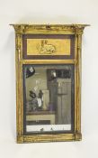 George III Period Rectangular Shaped Carved Wooden Wall Mirror,