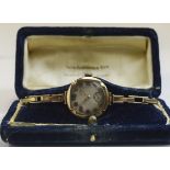 Thomas Russell - Ladies 9ct Gold Cased 1920's Mechanical Watch With 9ct Gold / Metal Core Expanding