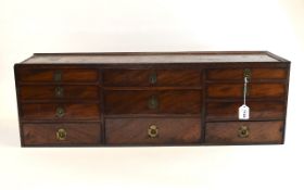 Victorian Mahogany Miniature Cabinet Used As A Watch Makers Storage Chest,