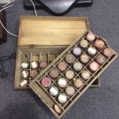 Large Wooden Box Of Edison Wax Cylinder Records.