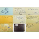 Vintage Autograph Book With unrecognised signatures,