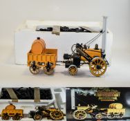 Hornby 3 1/2" Gauge Live Steam Stephenson's Rocket Set Boxed with instructions, track accessories.
