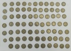 Elizabeth II Collection of 1950's / 1960's 3 Pence Coins ( 76 ) In Total.