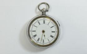 A Fine 9ct Gold Open Faced Pocket Watch, Features a White Porcelain Dial, Secondary Dial.