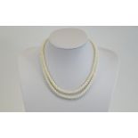 Double Strand Pearl Necklace with 9ct go