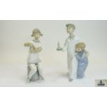 Lladro Figures ( 2 ) In Total. 1/ Childr