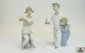 Lladro Figures ( 2 ) In Total. 1/ Childr