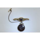 Early 20th Century Bar Brooch. Art Nouve