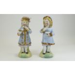 German Late 19th Century Pair of Porcela