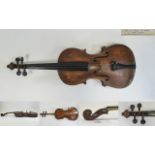 Good English violin by and labelled "Geo