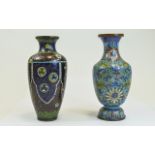 Japanese Cloisonne Vases ( 2 ) In Total.