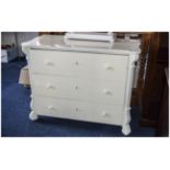 Antique Pine Chest Of Drawers Serpentine