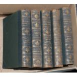 Five Volumes Of Leather Bound Pictoral K