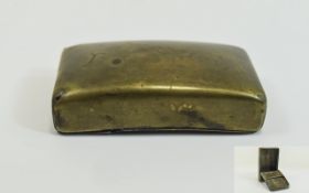 Late 18th / Early 19th Century Brass Snu