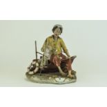 Capodimonte Early and Signed Figure ' Fi