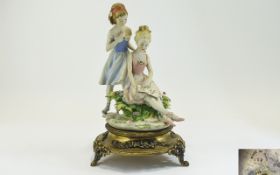 Capodimonte Fine Quality Hand Painted Po