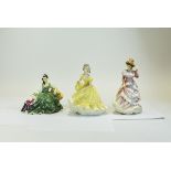 Royal Doulton Figurines ( 3 ) In Total.