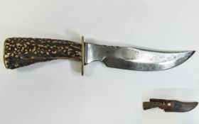 English Made Hunting Bowie Style Knife.