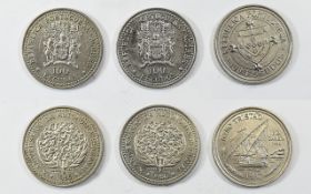 Portugal 100 Escudos Silver Coins. 1/ Po