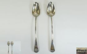George III Pair of Fine Silver Basting S
