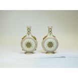 Royal Worcester Hand Decorated Pair of J