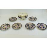 Coalport Fruit Bowl Hand Painted Panels