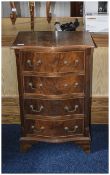Chest of Drawers, Serpentine design, early to mid 20thC. 75 cm high and 48 cm wide.