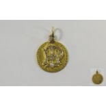 George III 22ct Gold Spade Guinea / Pendant, Encrusted with Old Cut Diamonds. Date 1798.