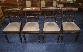 Set Of Early 19th Century Dining Chairs 4 in total, approx height 33.