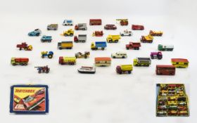 Matchbox and Corgi Collection of 48 Diecast Model Cars. c.1960's & 1970's.