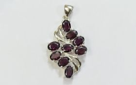 Indian Garnet Pendant, 6.