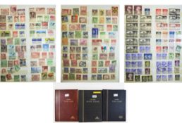 3 Boots Stamp Stock Albums Containing A Selection Of Queen Elizabeth II stamps.