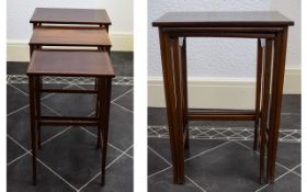 Edwardian - Fine Set of An Elegant Trio of Matching Mahogany Occasional and Graduating Tables.