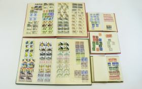 2 Large Stamp Stock Books Containing A Selection Of British & Irish stamps.